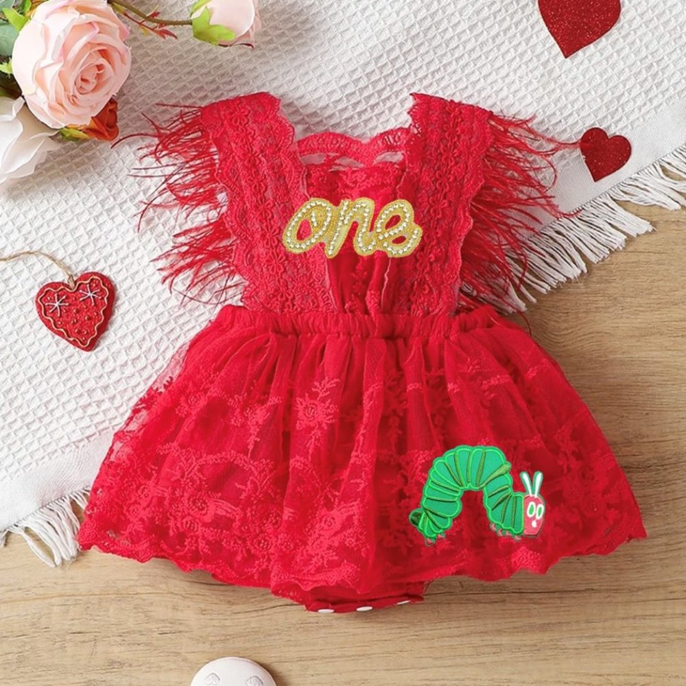 The Very Hungry Caterpillar Dress Birthday Romper Dress Clothes outfit bodysuit